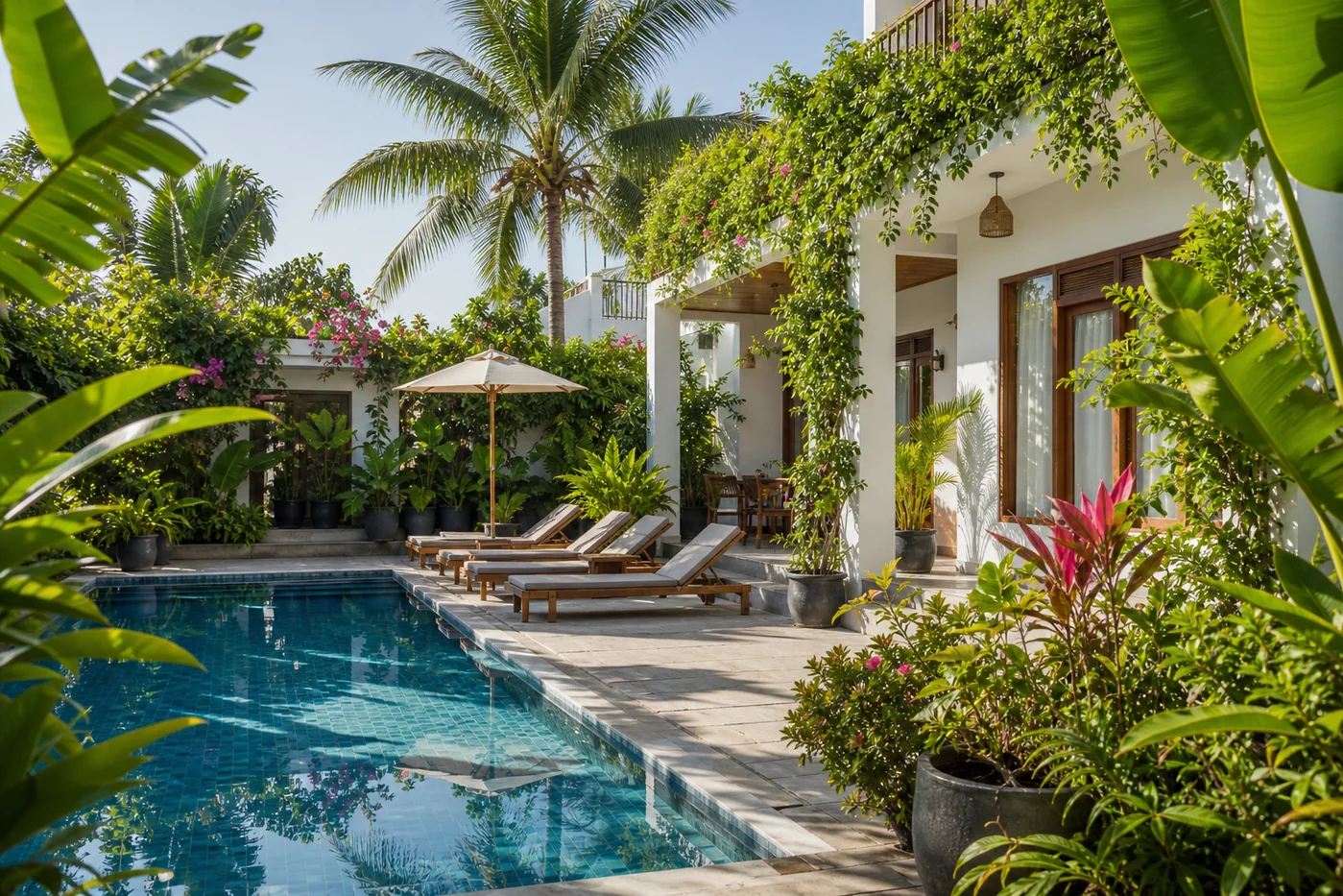 Tropical private pool villa on Phu Quoc